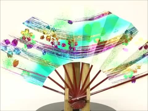 3D 絵画 日本舞踊 / サイズ 縦 51cm 横 43cm Japanese Print 