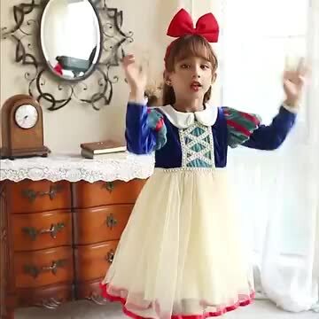 楽天市場】【カチューシャ付き】白雪姫 ドレス 子供用