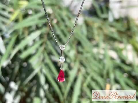 楽天市場】□【中古】 ルビー ネックレス プラチナ 0.90ct ビルマ産  