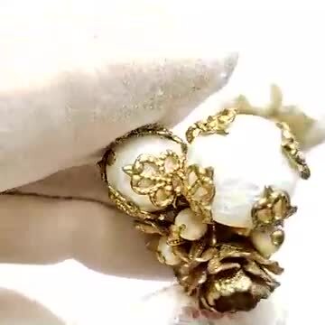 楽天市場】ヴィンテージアクセサリー パール花イヤリング フラワー