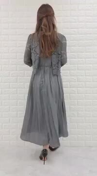 TADASHISHOJI 人気グレー レース フレアー プリーツ 膝下 ドレス 楽天市場】花柄レース プリーツ ロングドレス ブラック ネイビー