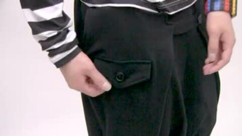 REFLEM リフレクター付き サルエルパンツ 黒 REFLEM リフレクター付き サルエルパンツ 黒 - パンツ