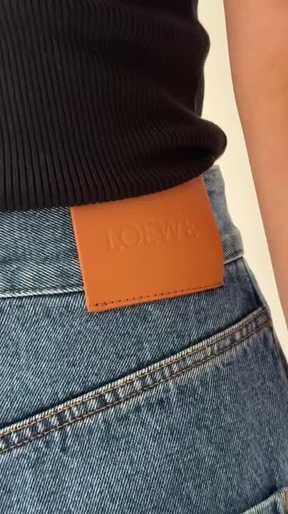楽天市場】LOEWE ロエベ ジーンズ ANAGRAM BAGGY アナグラム