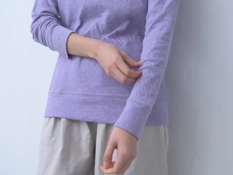 【大きいサイズ/抗菌・消臭】コットンラグランスリーブトップス タンクトップ 2枚セット 抗菌防臭 タグレス 無地 クルーネック 2