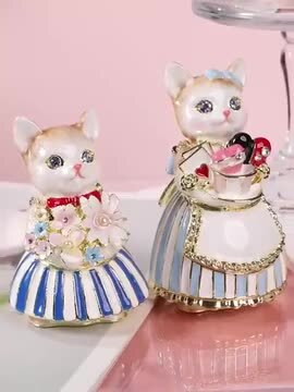 1930年フランス レア 猫メダル☆3匹の猫レリーフ 箱入り すら