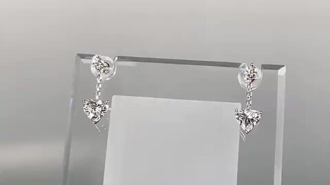 楽天市場】【揺れるハートシェイプピアス】天然ダイヤモンド