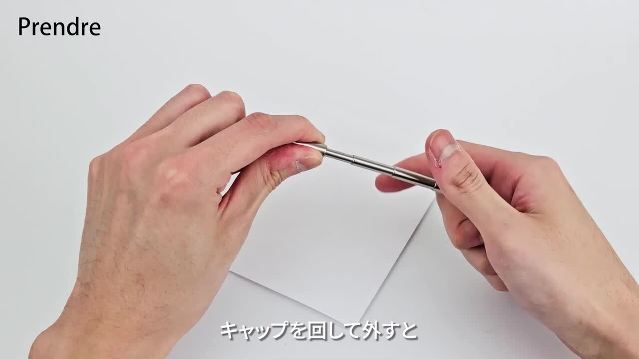 楽天市場】キーホルダー型 ボールペン ステンレス ミニ