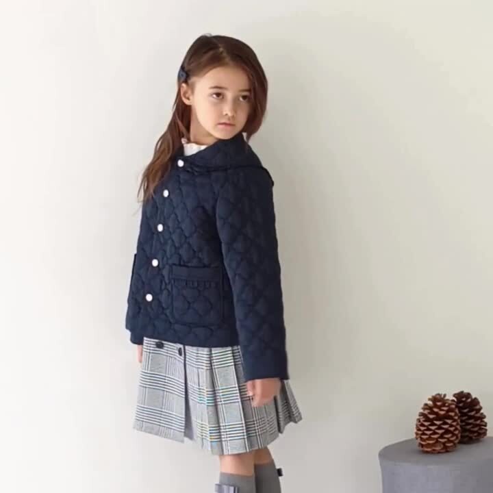 お値引き☆cheer札幌 hibi キルトコート　キルト巾着セット 軽い着心地！ビッグポケット付キルトコート - ベルーナ【公式】