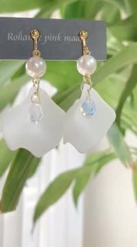 楽天市場】ホワイト花びらピアス/イヤリング【日本製