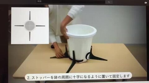 楽天市場】強風でも大丈夫（新）鉢転倒ストッパーL 受け皿付き用