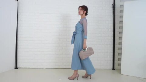 楽天市場】シアー袖 ロングドレス パーティードレス 結婚式