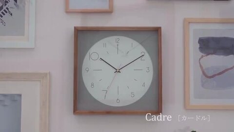 楽天市場】【インターフォルム公式】 掛け時計 カードル Cadre