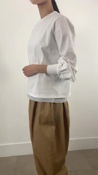 楽天市場】mizuiro ind (ミズイロインド)puff slv long T