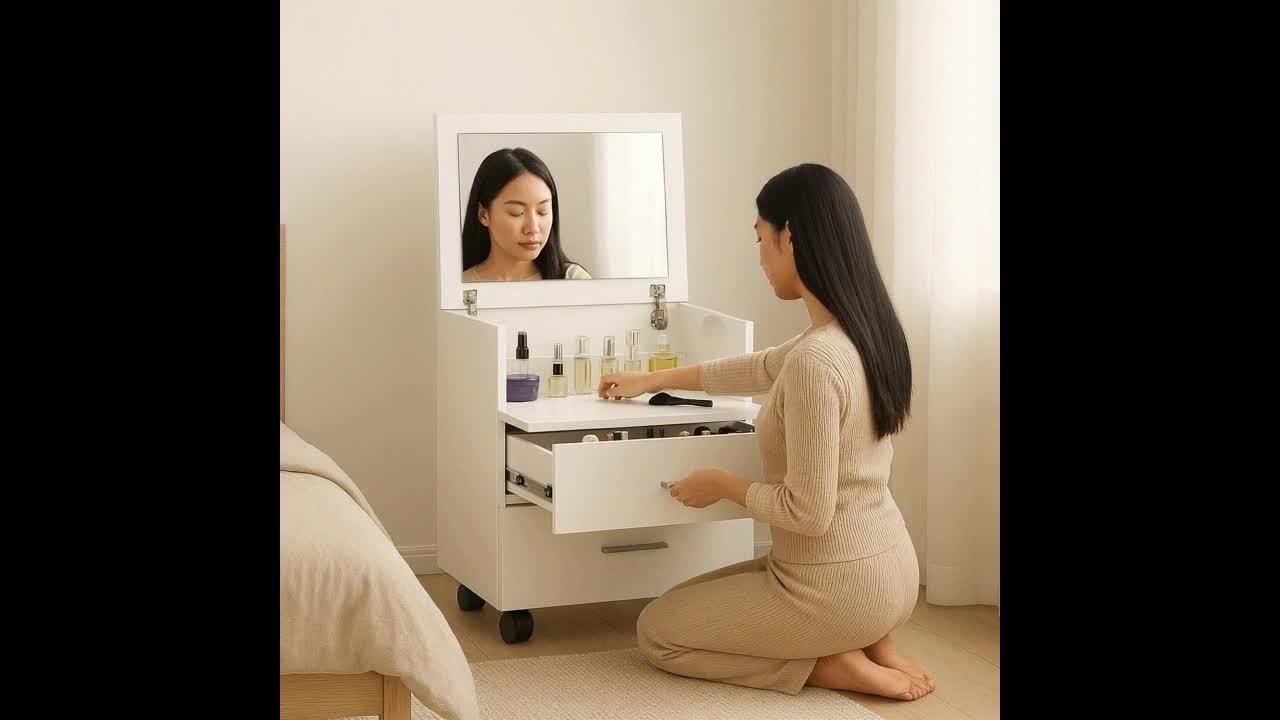 楽天市場】ドレッサー キャスター付き コンパクトコスメ