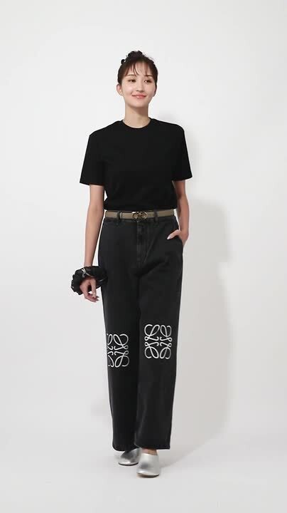 楽天市場】ロエベ LOEWE ジップフライジーンズ バギージーンズ