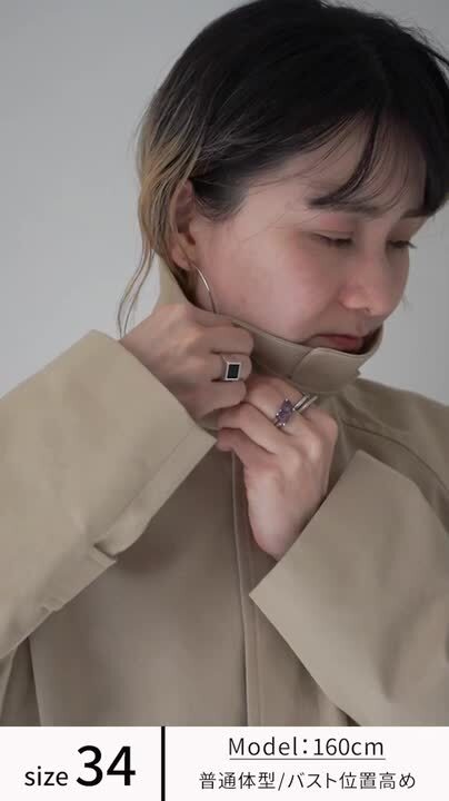 178幟墨染めコート Perfect Suit FActory ステンカラーコート コート TRIZAR「TOKYO