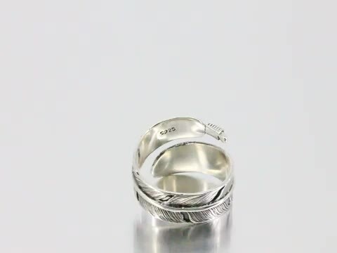 30K シルバー リング SILVER BIG HAND 18号 フェザー 楽天市場