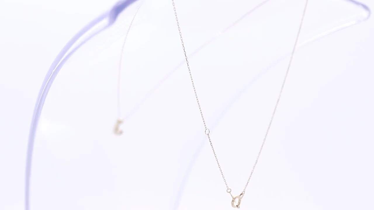 AHKAH アーカー ホワイトゴールドネックレス ネックレス