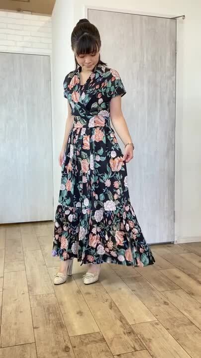 極美品　23年モデル　グレースコンチネンタル　ロング　総レース　ワンピース　花 Amazon.co.jp: [niana] 結婚式 ワンピース パーティードレス 花