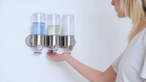 楽天市場】ソープディスペンサー ステンレス トリプル 3連 各