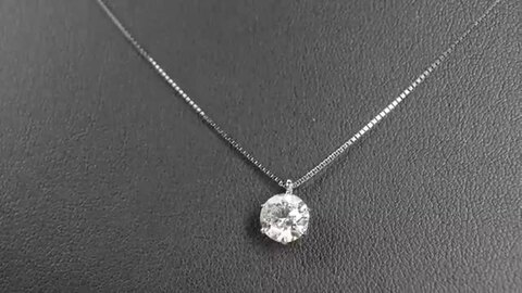 ダイヤモンド ネックレス 一粒 0.3ct 6本爪 プラチナ Pt900 ハート