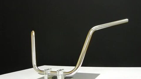 楽天市場】バイク用 ハンドル セミしぼり鬼ハンドル メッキ 20cm