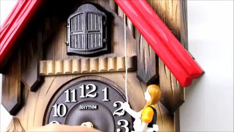 楽天市場】【動画あり】リズム時計 カッコー時計 カッコーチロリアンR