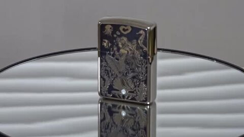 楽天市場】ZIPPO ライター アーマー ジッポ シルバー＆ブルー 鏡面