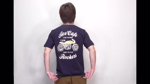 【新品】アンカフェTシャツ/LIVE CAFE 15th Anniversary ACE CAFE LONDON エースカフェロンドン Live to Ride 半袖T