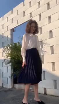 楽天市場】プリーツスカート ロング マキシ スカーフ柄 切り替え