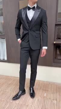 楽天市場】スーツ メンズ スリーピース タキシード 礼服