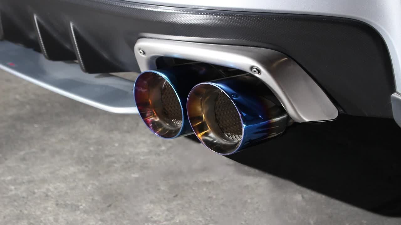 WRX！S4！オリジナルストレートマフラー！４本出し！ M's】SUBARU WRX S4 VAG専用 4本出し 4サイレンサー マフラー