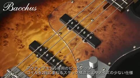 楽天市場】Bacchus バッカス WJB5-BP/Act アクティブ 5弦 エレキ