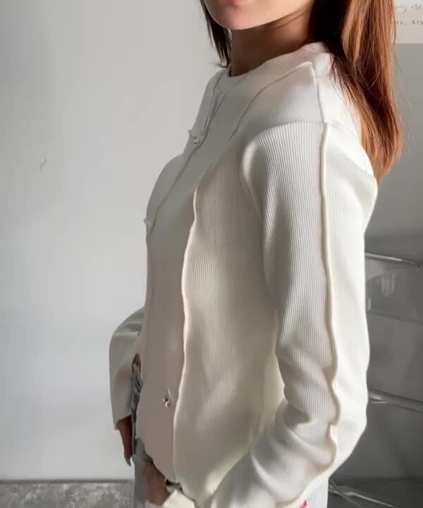 専用品です!　美品　ホワイト デザインアシンメトリーカットソー 　長袖 23区 tシャツ 「洗える」ストレッチジョーゼット アシンメトリー
