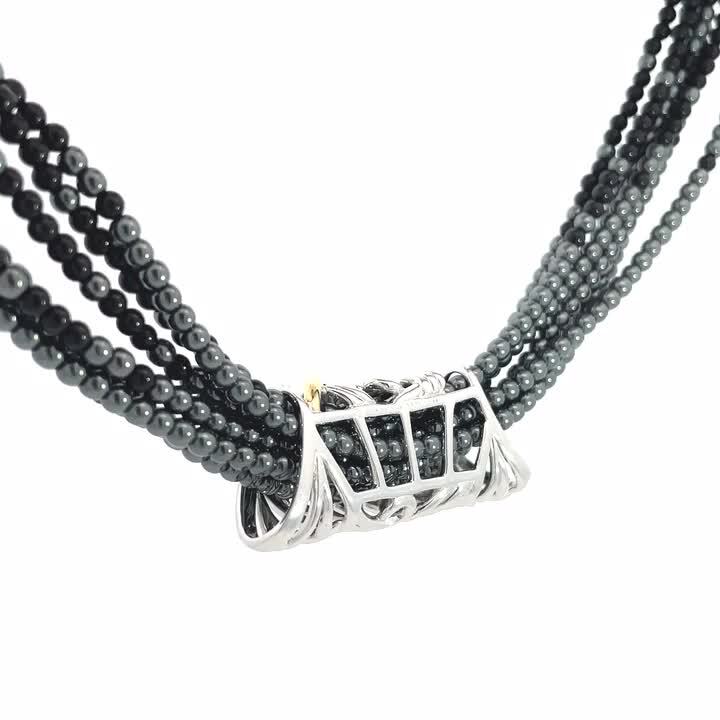 MARI YAMAMOTO ネックレス　K18WG ダイヤモンド付き MARI YAMAMOTO ネックレス K18WG ダイヤモンド付き モアサナイト