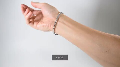 Oチェーン細め　ブレスレット Binich ブレスレット メンズ シルバー925 チェーンブレスレット