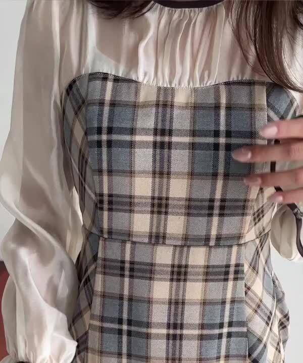 姉者　美品　マッキントッシュ　ワンピース　チェック　ベルト　Aライン 姉者 美品 マッキントッシュ ワンピース チェック ベルト A