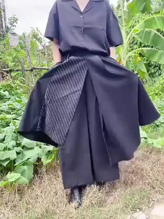 楽天市場】サルエルパンツ 袴パンツ 男女兼用 ワイドパンツ