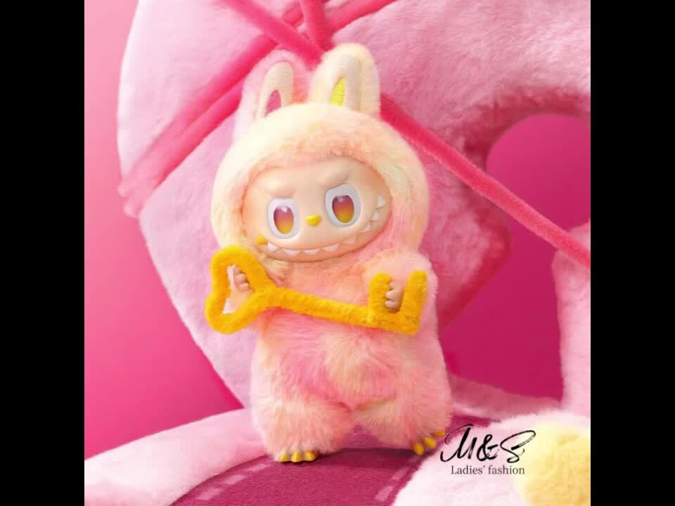 ラブブ LABUBU ポップマート ぬいぐるみ　キーホルダーセット 【N】 LABUBU PIN FOR LABUBU ラブブ ぬいぐるみ キーホルダー K