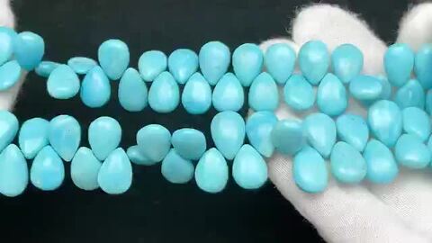 粒販売】アリゾナ産 スリーピングビューティーターコイズ ペア