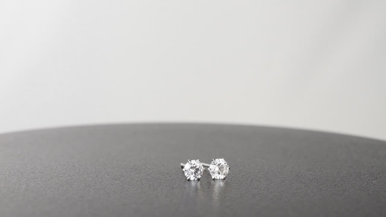 プラチナ900 ダイヤモンドピアス 0.25✖️2 （合計0.5カラット） 楽天