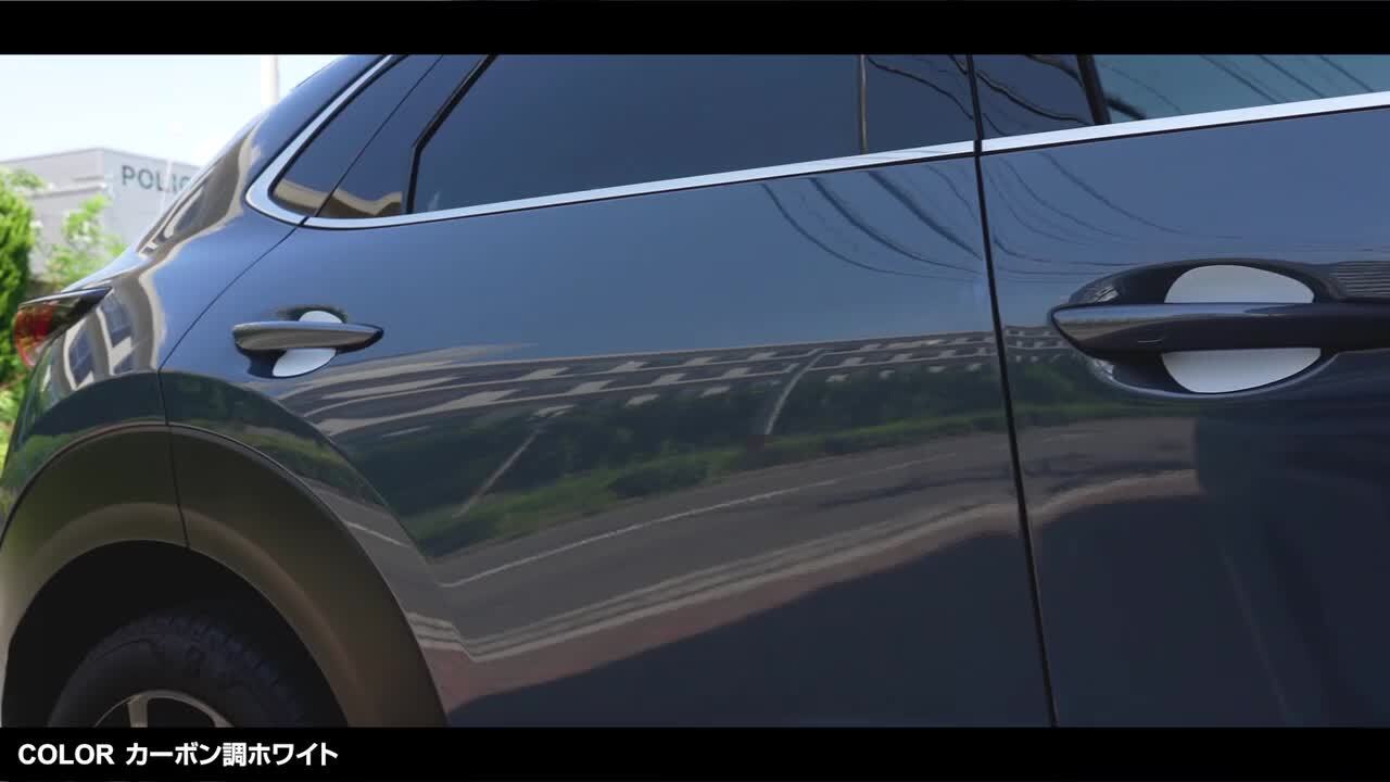 マツダ アクセラ BM BY ドア ハンドルカバー カーボンカラー カスタム マツダ アクセラ BM BY ドア ハンドルカバー カーボンカラー カスタム