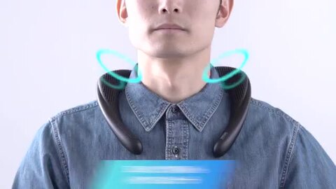 楽天市場】ネックスピーカー Bluetooth 首掛け ウェアラブル
