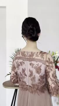 スカート下部に黒い点ありパーティードレス 刺繍＆プリーツ 華やか袖付き 楽天市場】プリーツドッキング ワンピース ドレス 結婚式
