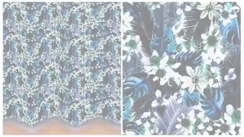 楽天市場】美しいフラワープリントが咲き誇るデザイン遮光カーテン