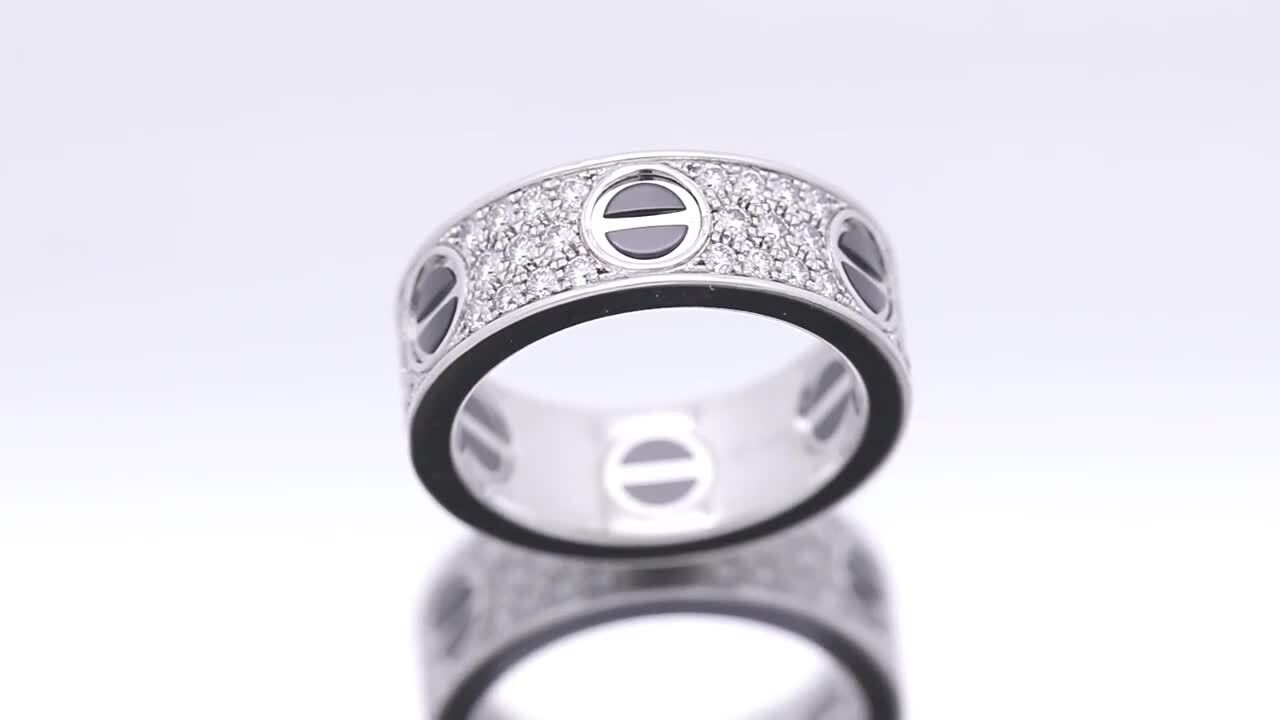 ヌ*様様 Cartier ゴールド ダイヤモンド　ラブ　リング Cartier Love ダイヤモンド リング 18Kイエローゴールド