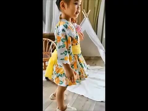 楽天市場】浴衣 子供 浴衣ドレス キッズ 浴衣3点セット ゆかた