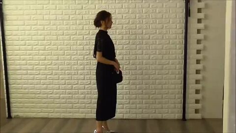 ロングドレス 上質 ハイネック ワンピース S/XL ベルスリーブ長袖 ロング丈 ハイネックタイトニットワンピース