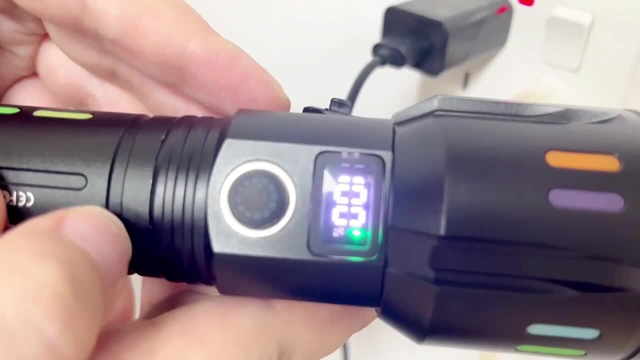 楽天市場】独特な夜光懐中電灯 led 強力 軍用 最強 1000000