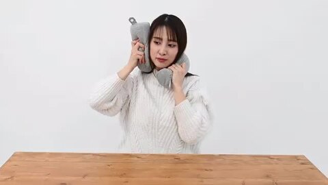 GUAPO ネックピロー　2個　好きな形に曲げられるトラベルピロー　ケース付き Amazon｜【グッドデザイン賞 受賞ブランド GUAPO】 ネックピロー